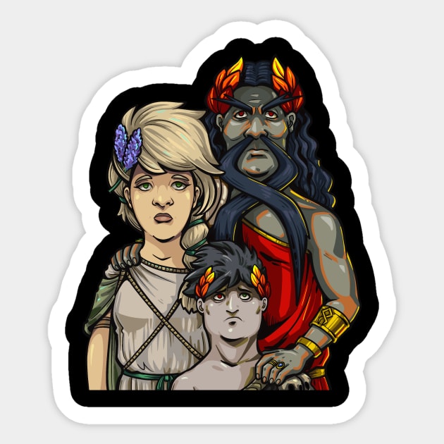 King of the Hades Sticker by inkscrutable